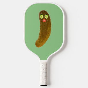Raquette De Pickleball Cute Pickle Guy Avocado Eyes Pickleball Paddle