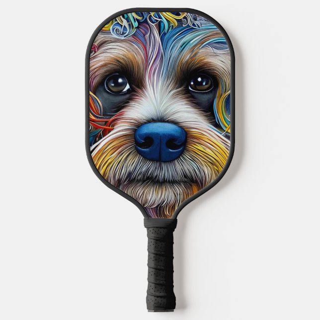 Raquette De Pickleball Cute Pop Art Terrier (Recto)