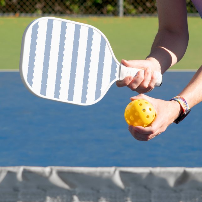Raquette de Pickleball CuteChampion Rayure Bleue & (Insitu)