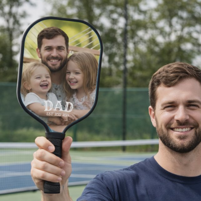 Raquette De Pickleball Dad Photo Established (Créateur téléchargé)