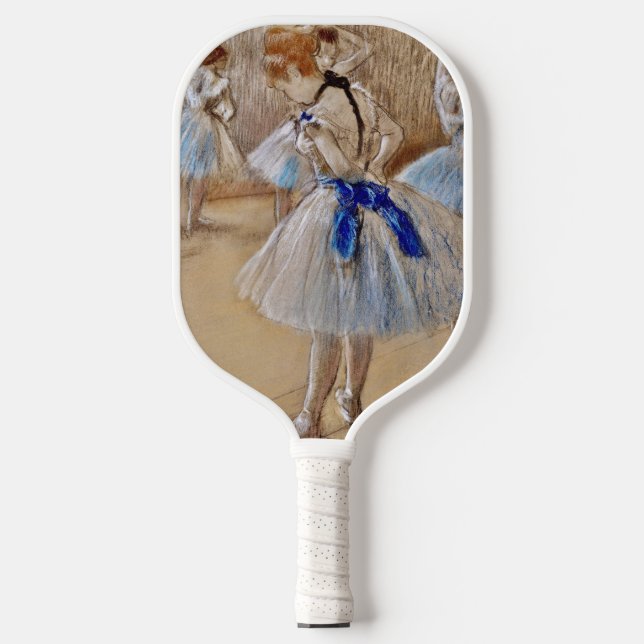 Raquette De Pickleball Danseuse Degas Avec Ruban Bleu (Recto)