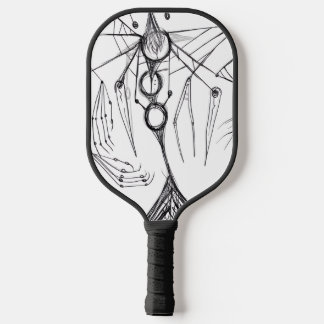 Raquette De Pickleball Dark Anime Fantasy Crow and Demon Art