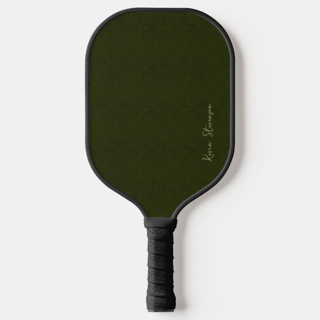 Raquette De Pickleball Dark olive textured  (Recto)