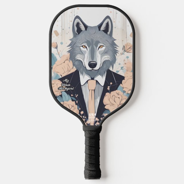 Raquette De Pickleball Dashing Wolf Pickleball Personnalisé Paddle (Recto)