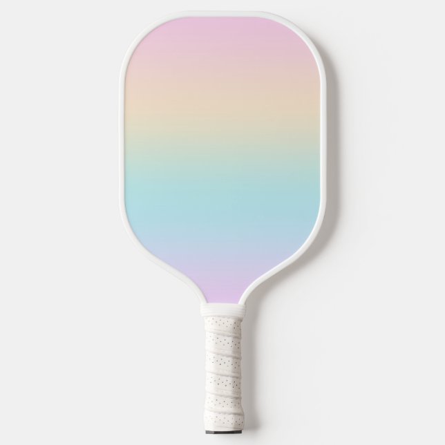 Raquette De Pickleball dégradé de couleur pastel (Recto)