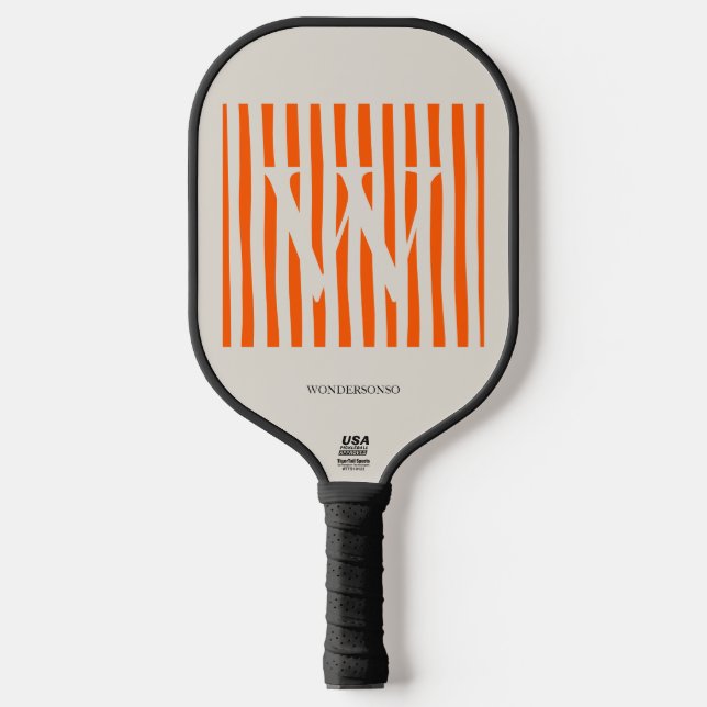 Raquette De Pickleball Dégradé Pastel Initial Personnalisé (Recto)