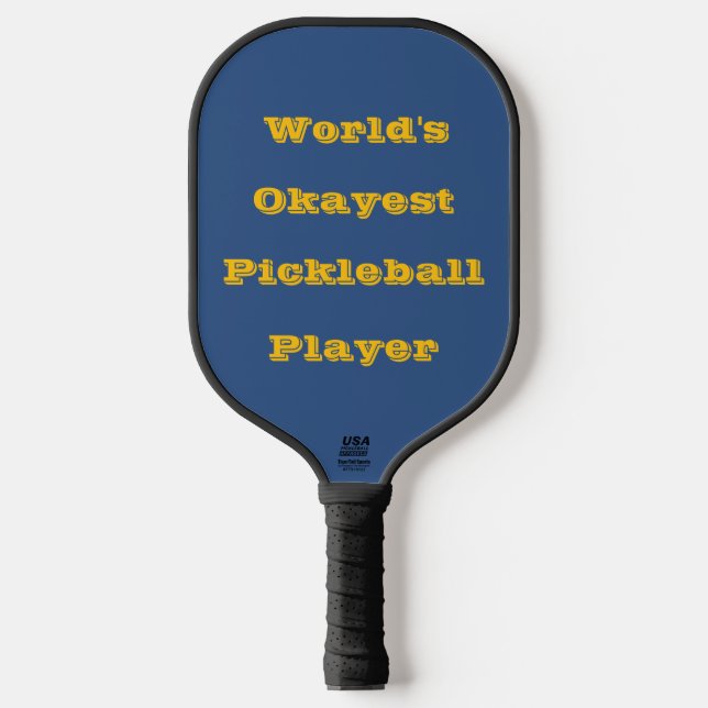 Raquette De Pickleball Deja Vu Bleu Saison Printemps Couleur Solide (Recto)