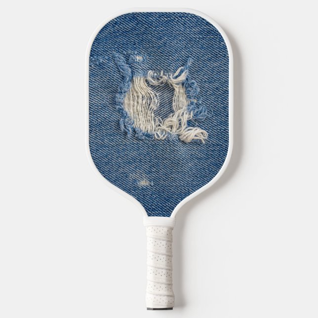 Raquette De Pickleball Déni bleu effilé (Recto)