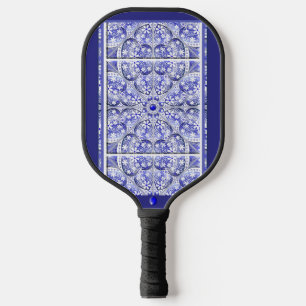 Raquette De Pickleball dentelle en céramique Bleu de Grèce