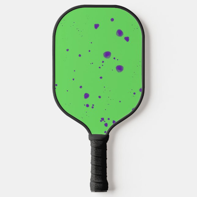 Raquette De Pickleball Déploiements en violet vert néon (Recto)