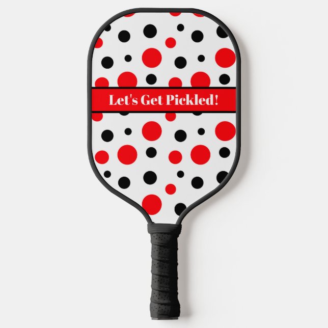 Raquette De Pickleball Des Pois personnalisés nous chatouillons (Recto)