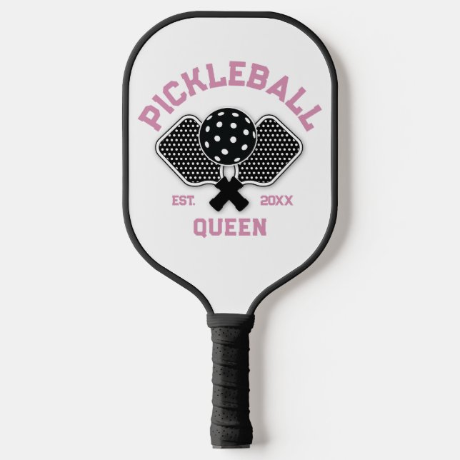 Raquette De Pickleball Design élégant de monogramme de Pickleball (Recto)