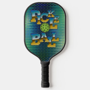 Raquette De Pickleball Design élégant de texte de Pickleball