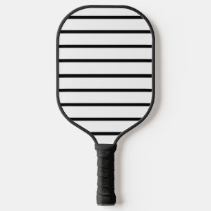 Raquette De Pickleball Design en rayures blanches et noires