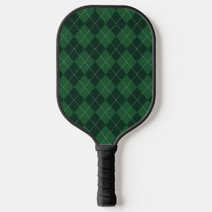 Raquette De Pickleball Design Motif Jacquard vert et noir