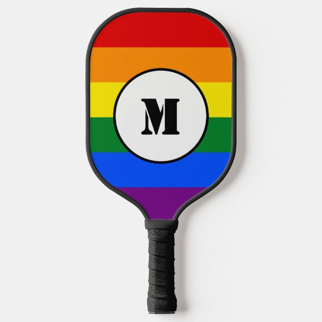 Raquette De Pickleball Dessin à cordons LGBT (Recto)