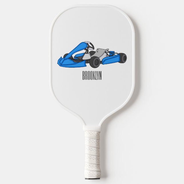 Raquette De Pickleball dessin animé de Kart racing (Recto)