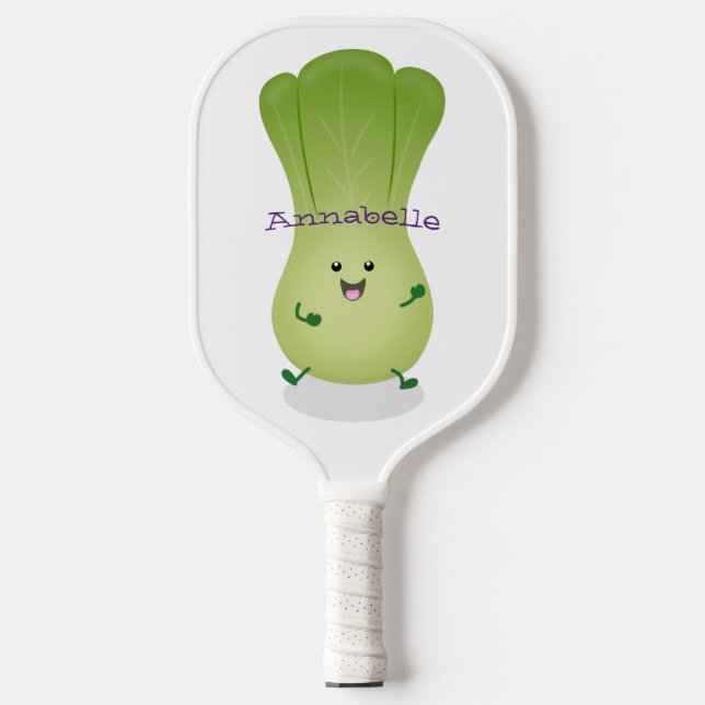 Raquette De Pickleball dessin animé mignon de bok choy (Recto)