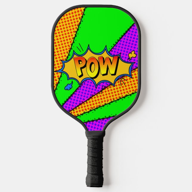 Raquette De Pickleball Dessin de Kapow Popart (Verso)