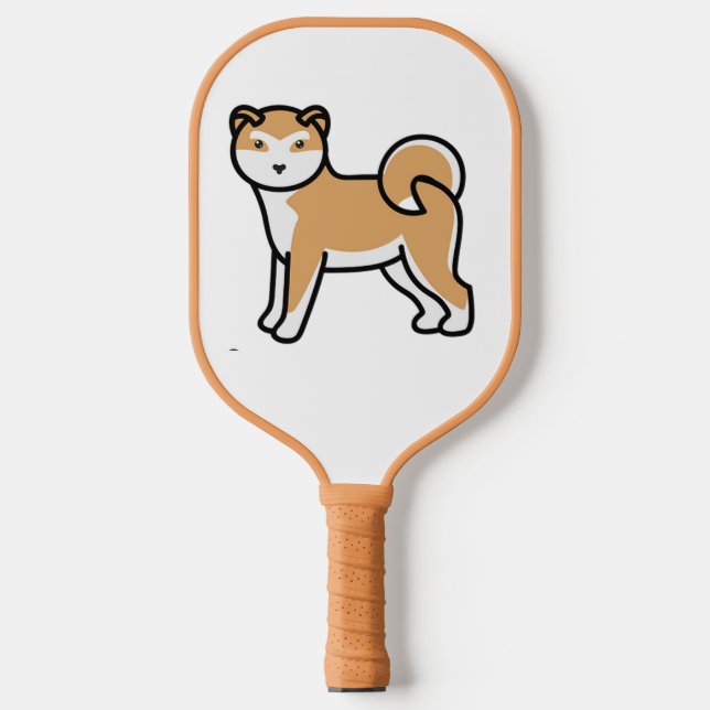 Raquette De Pickleball dessin de shiba inu (Recto)