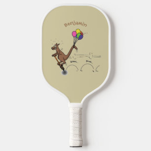 Raquette De Pickleball Dessin d'humour australien kangourou