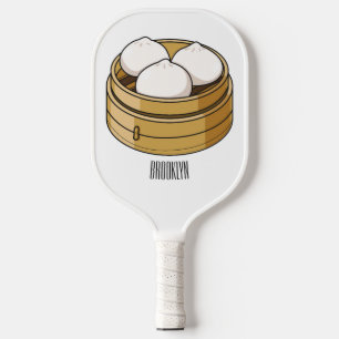 Raquette De Pickleball Dim sum dessin animé