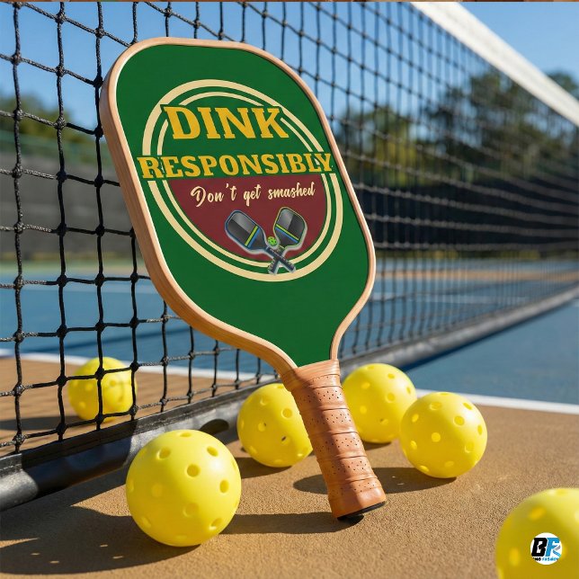 Raquette De Pickleball Dink de manière responsable, drôle, ne vous faites (Créateur téléchargé)