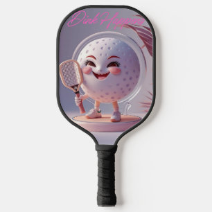 Raquette De Pickleball Dink Happens - Minimal Kawaii Pickleball Paddle Ba