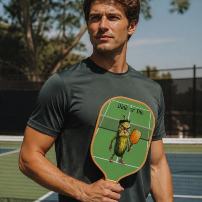 Raquette De Pickleball Dink ou Die Funny Dill (Créateur téléchargé)