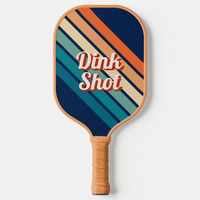 Raquette De Pickleball Dink Shot Retro Custom Pickleball Paddle (Recto)