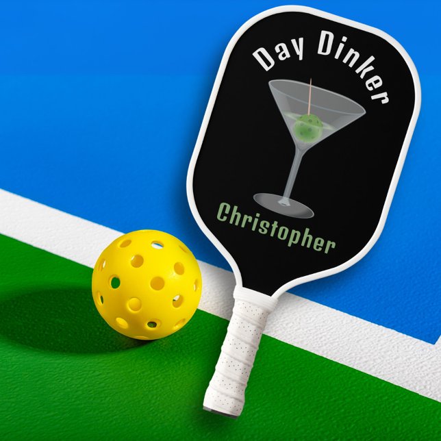 Raquette De Pickleball Dinker Jour Drôle Personnalisé Pickleballtini (Funny personalized Day Dinker pickleball paddle)