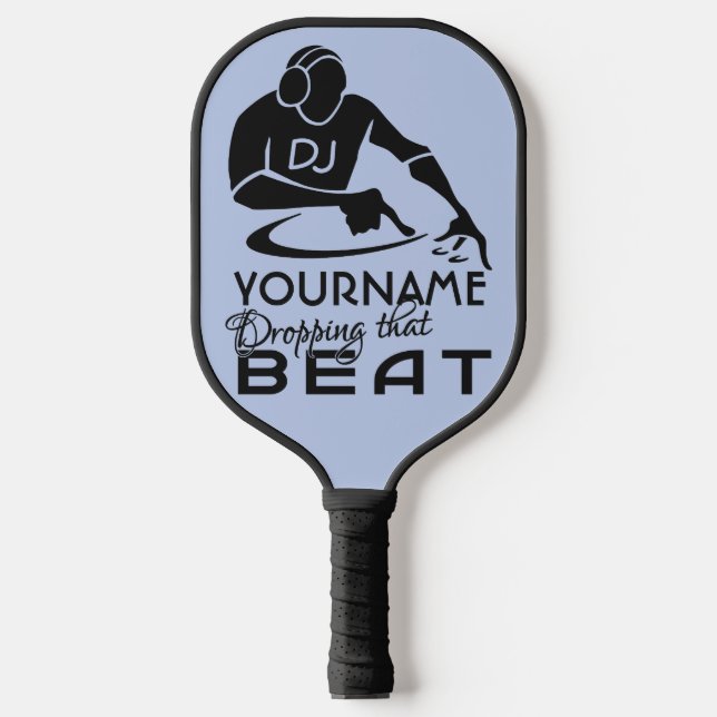 Raquette De Pickleball DJ nom et couleur personnalisés (Recto)