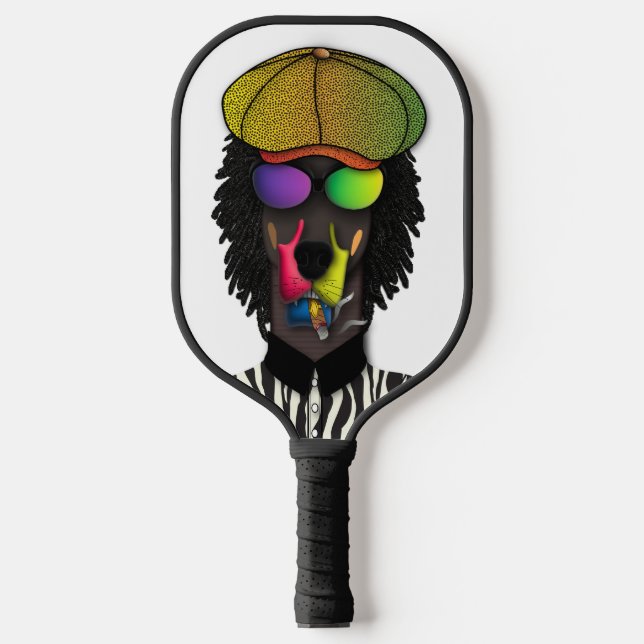 Raquette de Pickleball Doberman Funky Vibes – Rétr (Recto)