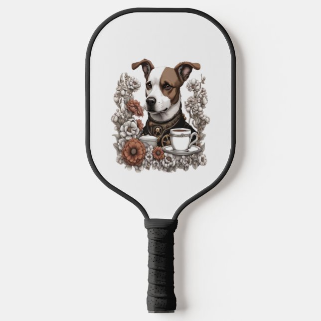 Raquette De Pickleball dog anc coffee (Recto)