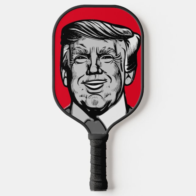 RAQUETTE DE PICKLEBALL DONALD TRUMP (Recto)