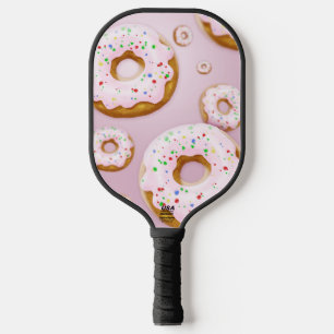 Raquette De Pickleball Donuts givrés rose avec Motif d'arrosage