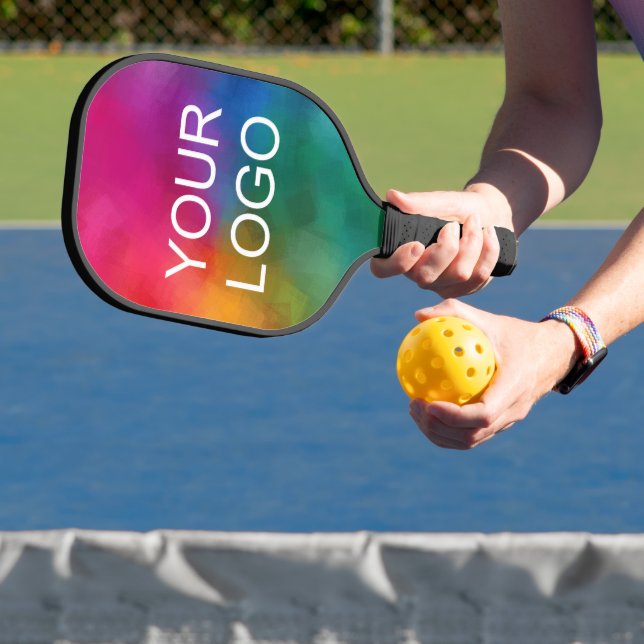 Raquette De Pickleball Double Côté Ajouter Votre Logo Ici Entreprise (Insitu)