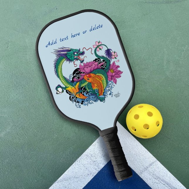 Raquette De Pickleball Dragon d'eau chinois Poisson Koi (Créateur téléchargé)