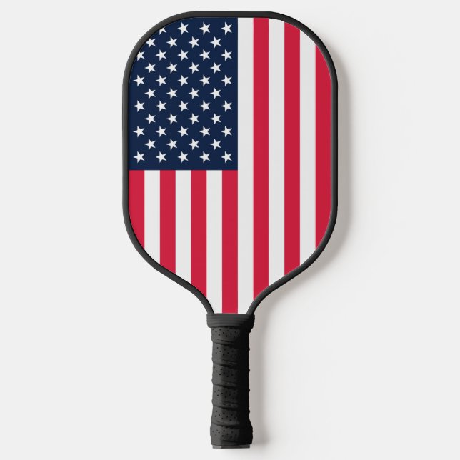 Raquette De Pickleball Drapeau américain 50 étoiles : vieilles étoiles de (Recto)