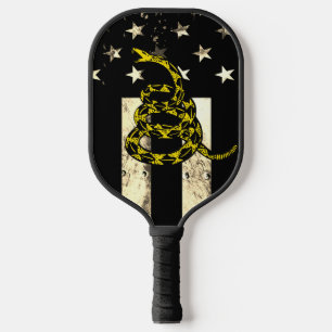 Raquette De Pickleball Drapeau américain de ton désert militaire et serpe