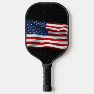 Raquette De Pickleball Drapeau américain patriotique États-Unis