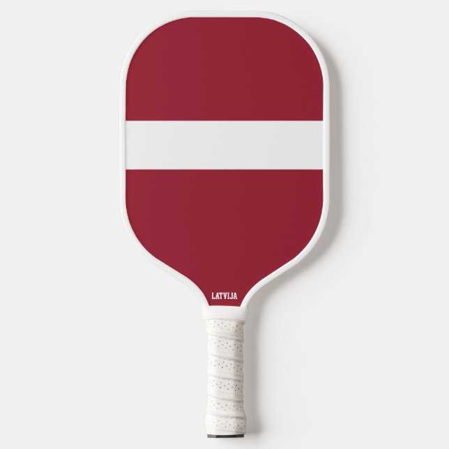 Raquette De Pickleball Drapeau/armoiries de Lettonie (Recto)