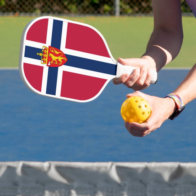 Raquette De Pickleball Drapeau/Armoiries de Norvège (Insitu)