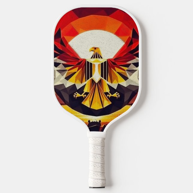 Raquette De Pickleball Drapeau artistique égyptien Aigle (Recto)