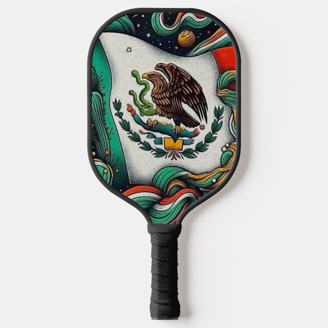 Raquette De Pickleball Drapeau artistique Spirit of Mexico (Recto)
