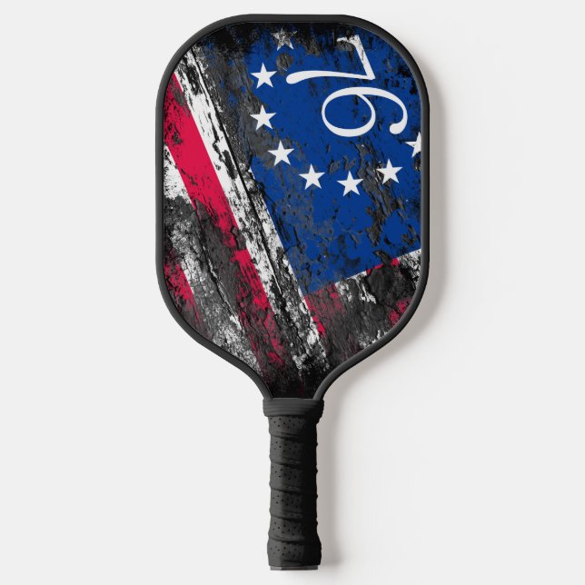 Raquette De Pickleball Drapeau Betsy Ross 1776 4 juillet patriotique (Recto)