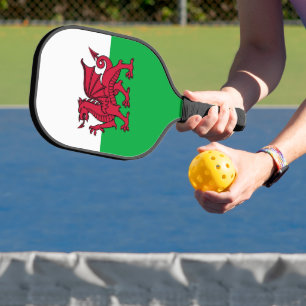 Raquette De Pickleball Drapeau celtique du Dragon rouge du Pays de Galles