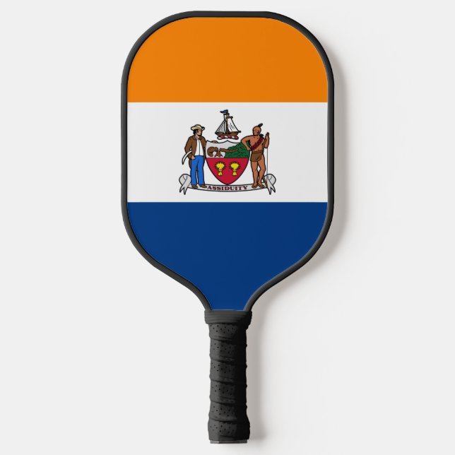 Raquette De Pickleball Drapeau d'Albany, New York (Recto)