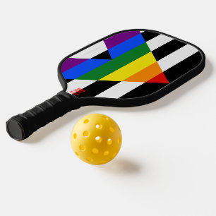 Raquette De Pickleball Drapeau d'allié straight de SlipperyJoe lisse arc-
