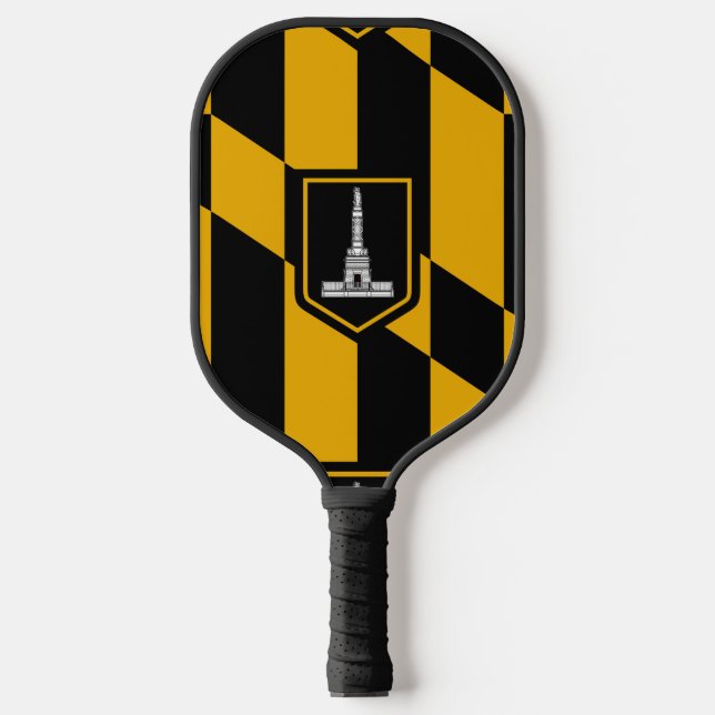 Raquette De Pickleball Drapeau de Baltimore, Maryland (Recto)